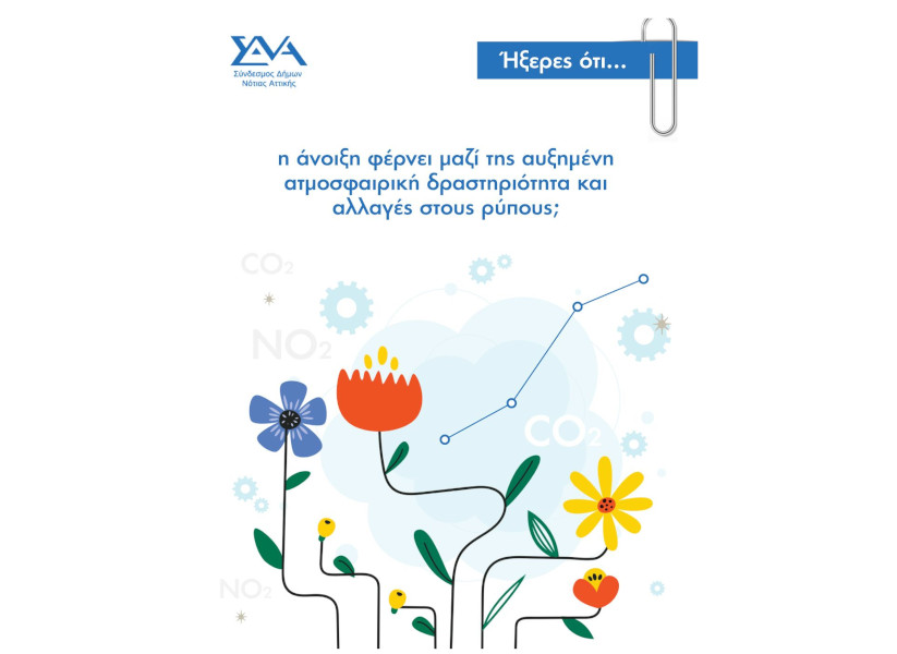 Ήξερες ότι... η άνοιξη φέρνει μαζί της αυξημένη ατμοσφαιρική δραστηριότητα και αλλαγές στους ρύπους;