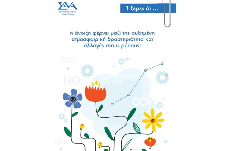 Ήξερες ότι... η άνοιξη φέρνει μαζί της αυξημένη ατμοσφαιρική δραστηριότητα και αλλαγές στους ρύπους;