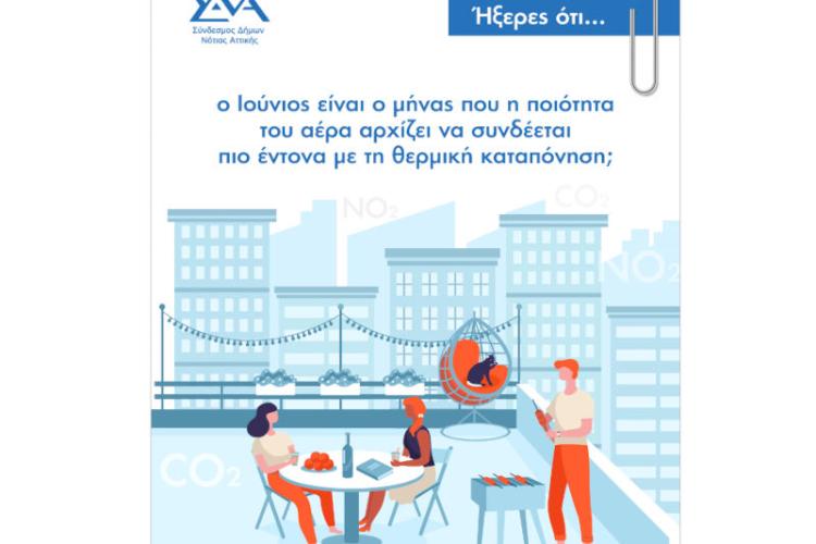 Ήξερες ότι… η ζέστη και η ρύπανση μπορούν να λειτουργήσουν συνδυαστικά και να επιβαρύνουν περισσότερο την καθημερινότητά μας;